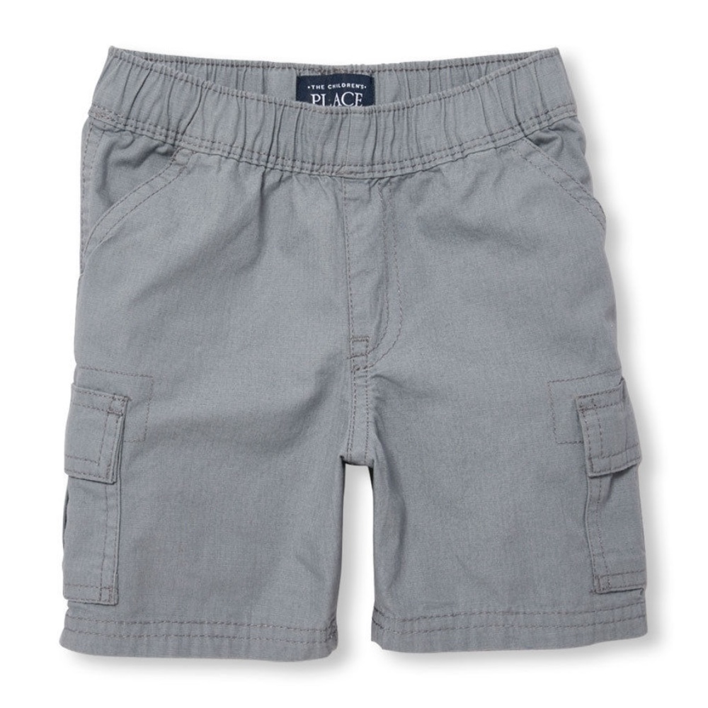 CHILDREN'S PLACE Baseball Shirt and Gray Shorts - Picture 2 of 3